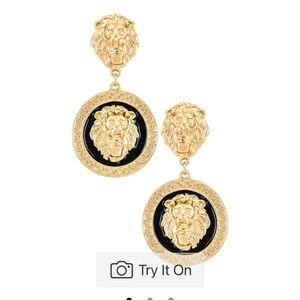 8 Other Reasons Gold and Black Lion Earrings